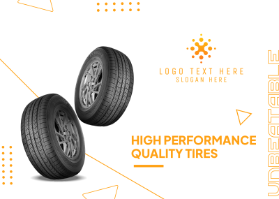 High Quality Tires Postcard Image Preview