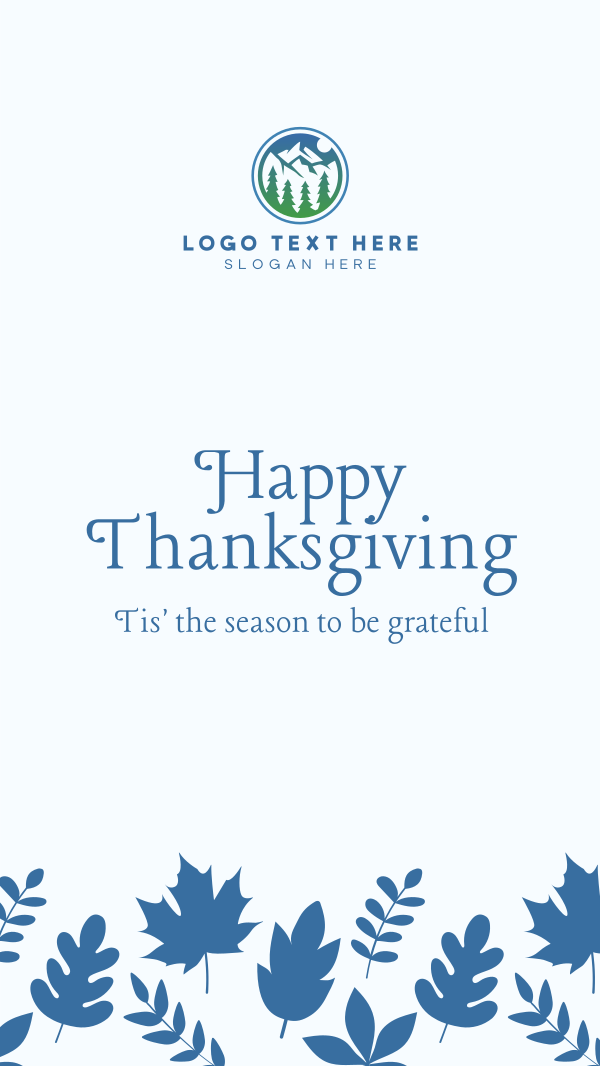 Thanksgiving Leaf Pile Facebook Story Design Image Preview