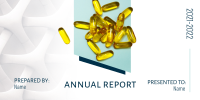 Pharmaceutical Annual Report Twitter Post Design
