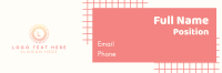 Simple Grid Background Email Signature Preview