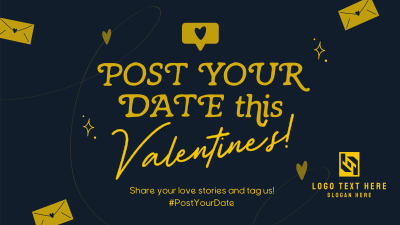 Your Valentine's Date Facebook event cover Image Preview