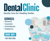 Professional Dental Clinic Facebook Post Design