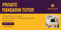 Private Mandarin Tutor Twitter Post Design