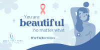 You Are Beautiful Twitter Post Design