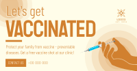 Let's Get Vaccinated Facebook Ad Image Preview