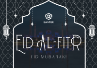Eid Al Fitr Prayer Postcard Design