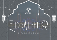 Eid Al Fitr Prayer Postcard Image Preview