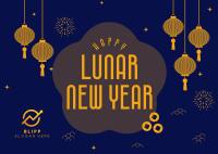 Lunar Celebration Postcard Image Preview
