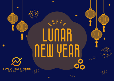 Lunar Celebration Postcard Image Preview