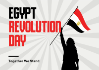 Egypt Revolution Day Postcard Image Preview