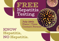 Geometrical Hepatitis Testing Postcard Image Preview