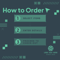 Abstract Order Guide Instagram Post Preview