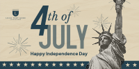 Fourth of July Greeting Twitter post Image Preview