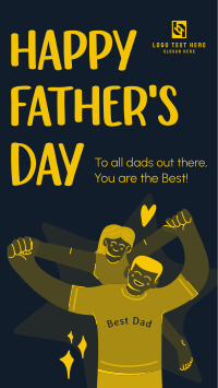 Jolly Father's Day  Facebook Story Design
