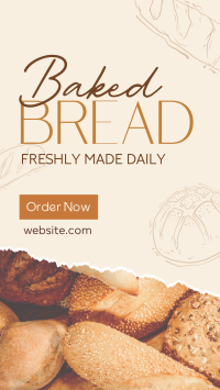 Baked Bread Bakery Facebook story Image Preview