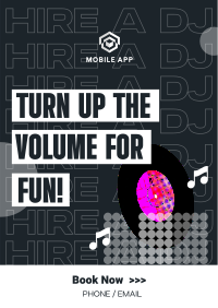 Hire a DJ Poster Image Preview