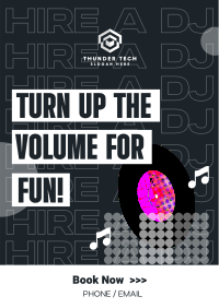 Hire a DJ Poster Image Preview