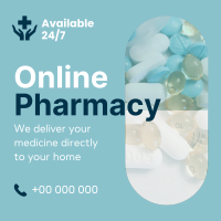 Modern Online Pharmacy Instagram Post Design