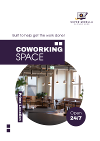 Co Working Space Poster Design