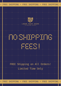 Shipping Fee Promo Poster Preview