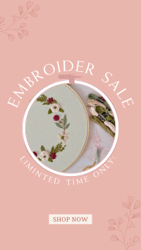 Embroidery Sale Instagram story Image Preview