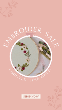 Embroidery Sale Instagram Story Design