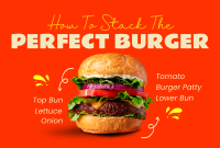 The Burger Delight Pinterest Cover Design
