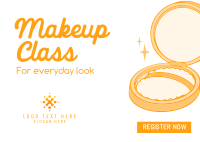 Everyday Makeup Look Postcard Design