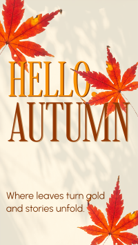 Cozy Autumn Greeting YouTube short Image Preview