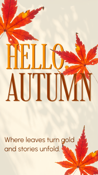 Cozy Autumn Greeting YouTube Short Design