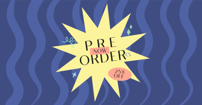 Funky Pre-Order Announcement Facebook ad Image Preview