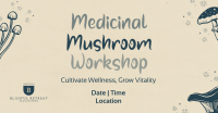 Monoline Mushroom Workshop Facebook ad Image Preview