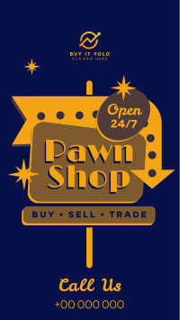 Pawn Shop Sign YouTube Short Image Preview