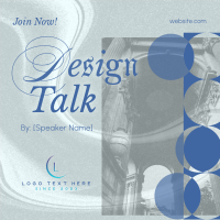 Modern Design Talk Linkedin Post Design
