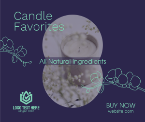 Scented Home Candle  Facebook post