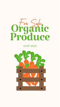 Organic Produce For Sale Facebook story Image Preview