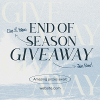 End Season Giveaway Instagram Post Preview