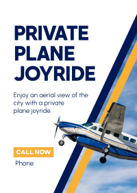 Private Plane Joyride Poster Design