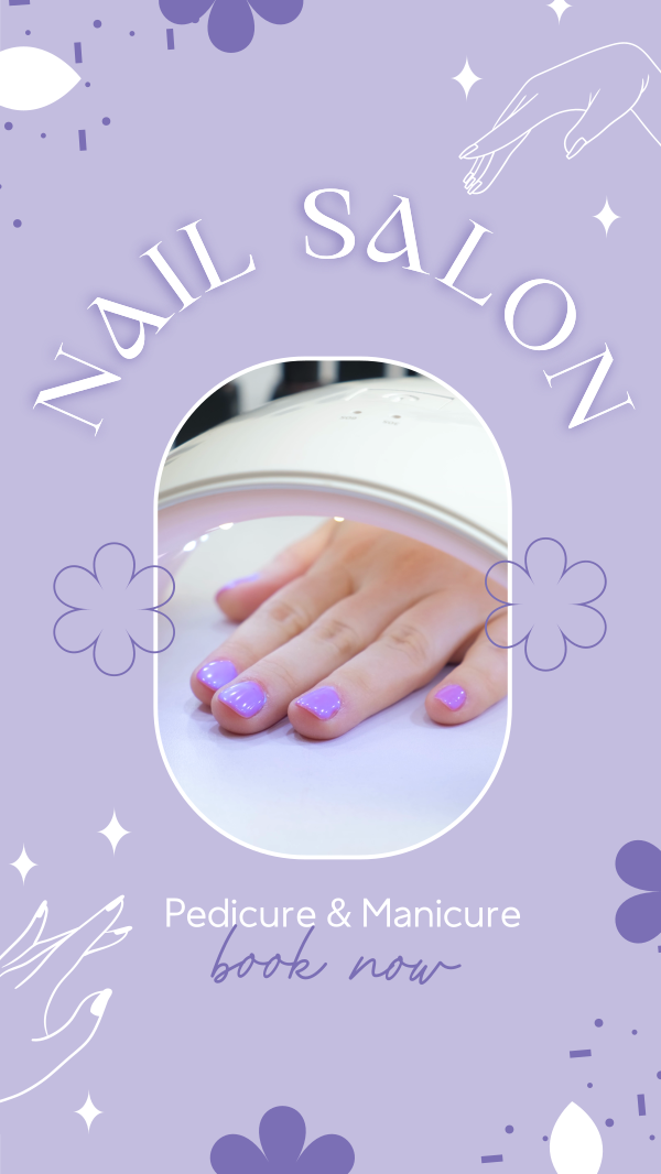 Modern Nail Salon Instagram Story Design