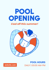 Pool Opening Flyer Image Preview
