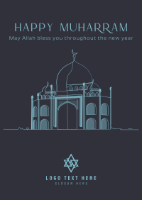 Minimalist Mosque Poster Image Preview