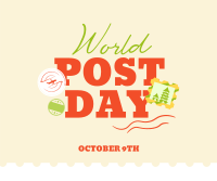 World Post Day Facebook Post Design