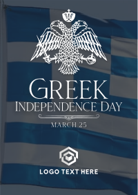 Traditional Greek Independence Day Flyer Design