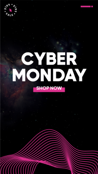 Galaxy Cyber Monday Instagram Story Design