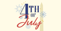 4th of July Text Facebook ad Image Preview