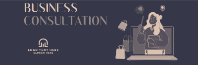 Online Business Consultation Twitter header (cover) Image Preview