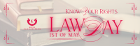 Law Day Greeting Twitter Header Design