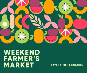 Weekend Farmer’s Market Facebook post