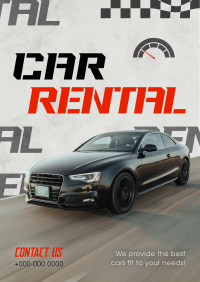 Edgy Car Rental Flyer Image Preview