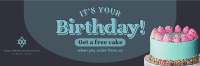 Birthday Cake Promo Twitter header (cover) Image Preview
